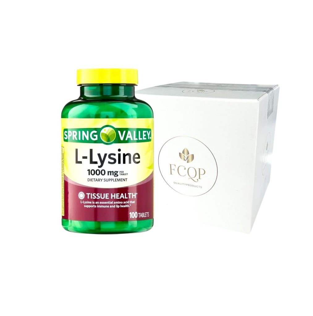 春谷 L-Lysine 饮食补充,1000mg,100平板