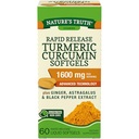 自然真理快速释放 Turmeric Curcumin Softgels, 1600mg - 60 液态软凝胶 每人(2 个值包)
