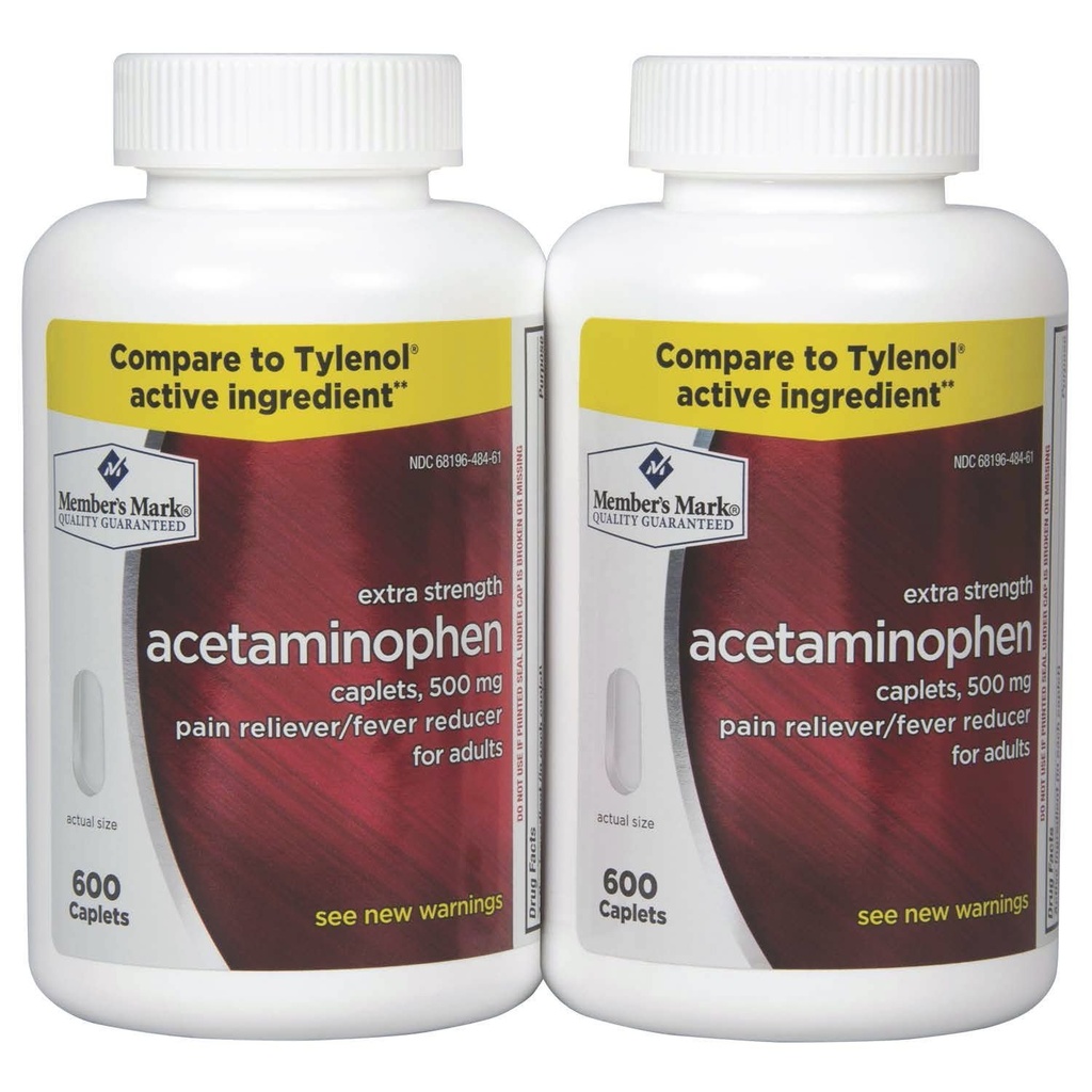 成员:Mark Acetaminophen, 1200卡普列斯,疼痛解脱,500毫克