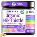 牛奶 Thistle Capsules 120 Counts, Premium Herbal Liver 支持公式, 非 GMO 和第三方测试, 支持天然解毒, 清洁和维修