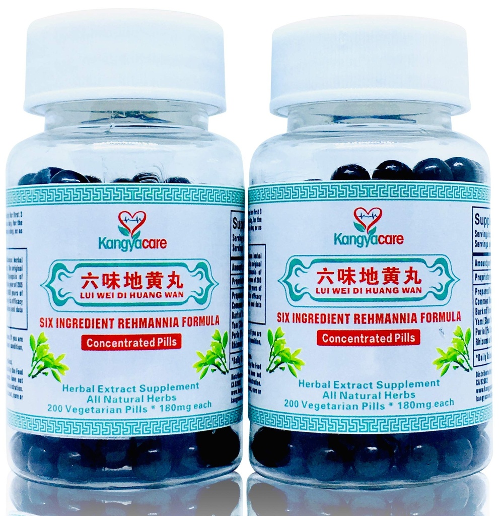 刘伟 迪 黄万 QQ - 6 Informative Rehmannia Formula - 能源与免疫靴,平衡荷尔蒙,利皮兹与血压 - 支持心血管 - All Natural - 400 Ct(2瓶)