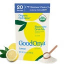 GoodONYA 有机水解 电解质 饮料混合 认证 有机水解 粉末 非GMO 生物检查 甘磷酸自由 低糖 柠檬汁 氟化物 无人工火药 20种