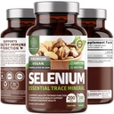 N1N Premium Pure Selenium [200MCG, Max 吸收] 支持豁免和前列腺功能的基本轨迹矿物,180 Veg Caps