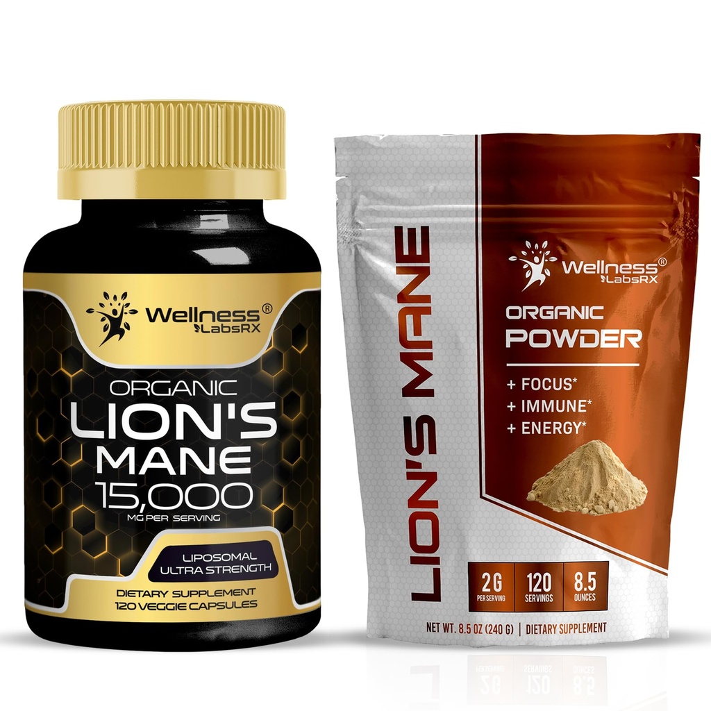 (原始内容存档于2018-03-03). WellNess LABSRX Lions Mane Supples - Lions Mane Powder 2000mg QQ Bundle