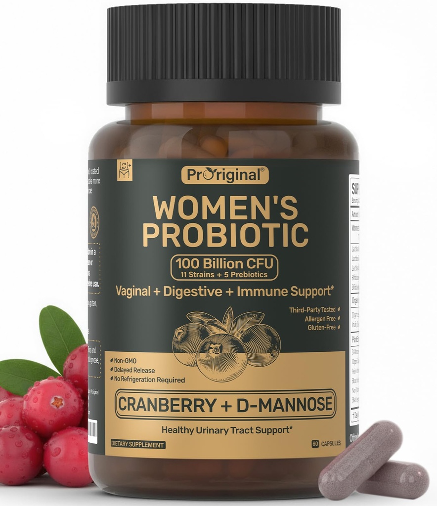 - 妇女抗生素 -- -- 100亿科幻药,11种含有机抗生素的草原,Cranberry提取剂,D-Mannose -- -- 妇女抗生素用于消化、阴道、尿道健康和pH平衡 -- -- 非GMO,60种Capsules