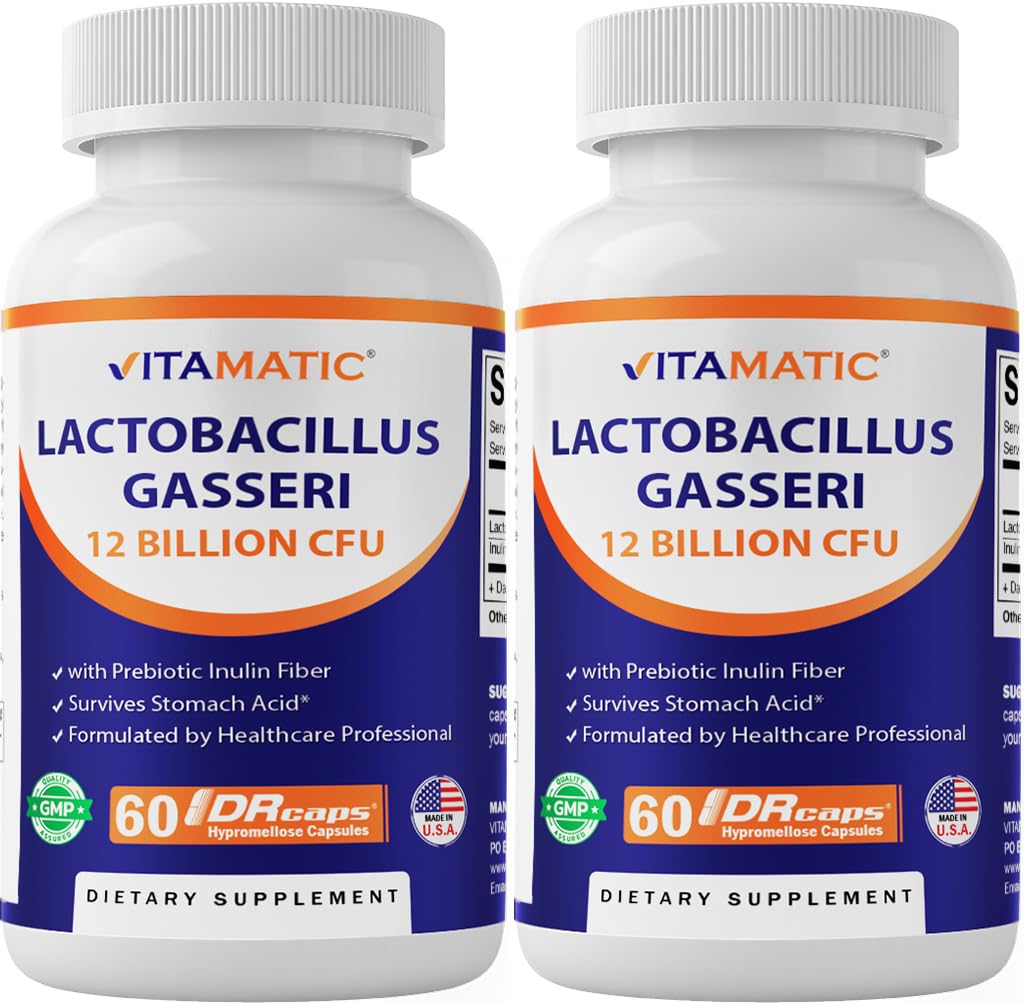 维他命乳酸乳糖(Gasseri) - 每DR Capsule 12亿元 - 60计 - 消化支持 - 用预生胰岛素纤维制成 - 2包
