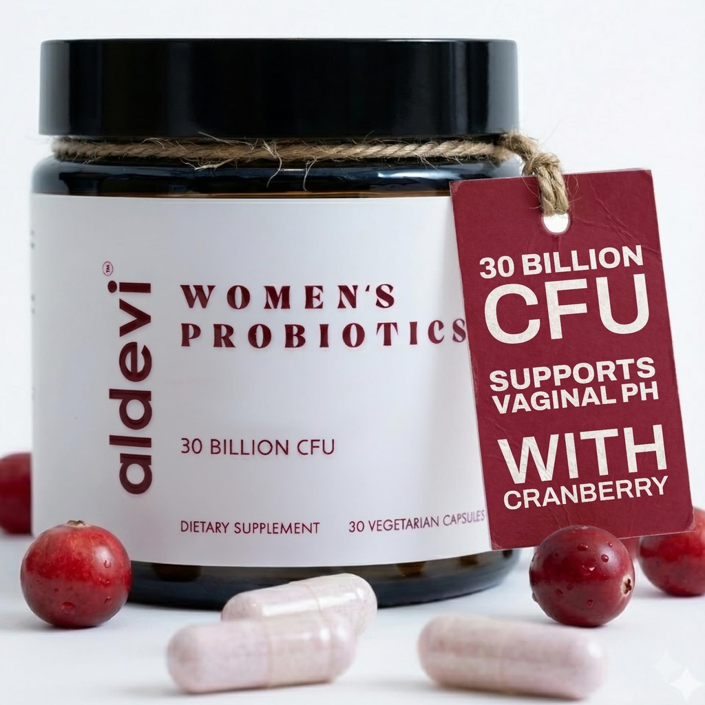 美国制造的30亿CFU – 每日支持阴道pH、尿道和消化卫生 — Vegan,30 Capsules