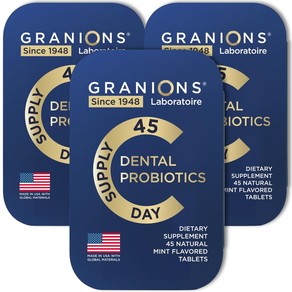 Oral Probiotic Mints - 3 Billion CFU for Dental Probiotics for Teeth and Gums - Best Breath Freshener with Lactobacillus Salivarius - Oral Health Probiotics for Bad Breath -135 Tablets in Tins
