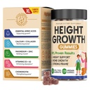增高增高 维生素Gmmies, Calcium 100mg, 甘油镁30mg, Zinc, Ashwagandha, 维生素K2 D3 25mg Growing Tall Maximizer 补充品, 儿童、青少年、儿童、女孩和成年人的多种维生素