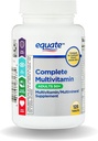 Equate Adult 50+ One Daily Complete Multivitamin Multimineral Supplement Tablets, Healthy Brain* - Compare to Centrum Silver, 125 Pills (Pack of 1) VSL-Shops