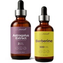 LongLifeNutri 极液井包:有机Astragalus 提取(4 Fl Oz) + 柏柏林液滴 - 能量,生命力和元质支持