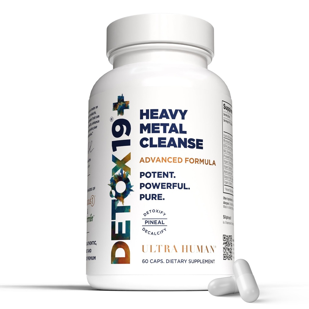 Ultra Human Daily Wellness Support – Heavy Metal Detox Cleanse, with Zeolite, Shilajit, Organic Chlorella & Spirulina, NAC & Alpha Lipoic. Supports Daily Detox, Cognition, Immune System -(Made in USA)