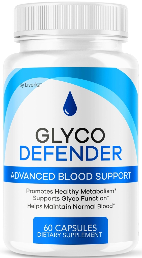 Glyco Defender Capsules - Official GlycoDefender Advanced Glycogen Support Pills, All Natural Glyco Defender Supplement Maximum Strength Vitamin Health & Wellness, 60 Capsules for 1 Month