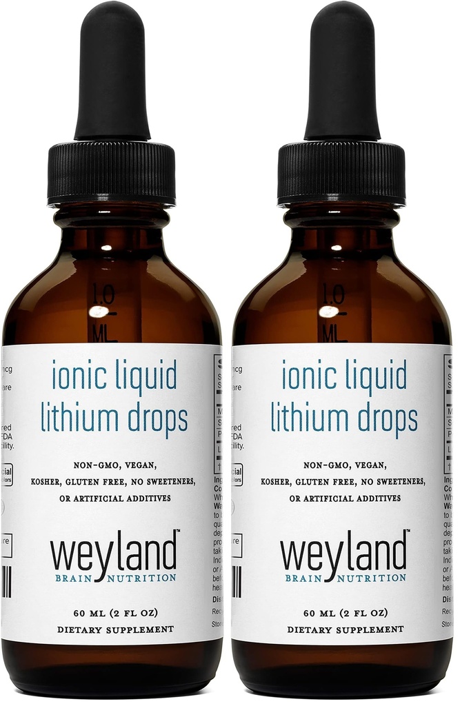 离子液化锂  Drop 镁 钠 钾 锂 ium 脑健康  Trace 追踪矿物  Drop 60 mL (2 Fl Oz) (Pack of 2)