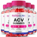 (5 Pack) Rapid Slim ACV Gummies, RapidSlim + ACV Gummies Dietary Supplement for Loss Support Wait Natural Premium Keto+ACV Maximum Strength Blend, RapidSlimming Plus Advanced Formula Reviews (300 Ct)