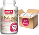 Jarrow公式 QH-Absorb 100 mg 最大吸收-CoQ10 Ubiquinol-最多60 services (Softgels) - 支持Mitochondrial Health, Cellular Energy 生产与健康心血管功能,包装12