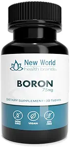 Boron 矿物补充75mg + 30 计数 - 追踪矿物 你的身体需要保持最佳健康与健康