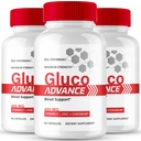 Gluco Advance Capsules, Premium GlucoAdvance Advanced Blood Formula Supplement Pills - Maximum Strength, All Natural Healthy Circulation & Stable Levels, Official Gluco Advance Reviews (3 Pack)