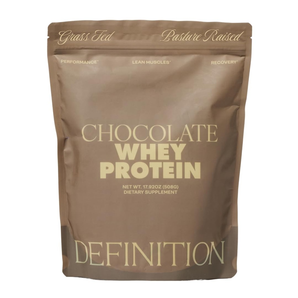 Whey Protein Isolate for Women, 20g Protein, 0g Sugar, 90 Calories, Stevia-Free, Grass-Fed & Pasture Raised, Chocolate 1 lb