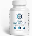 NAC 600毫克用于肺健康、肝脏支持、免疫支持、认知功能、呼吸卫生和抗氧化剂 -- -- 含硒和钼