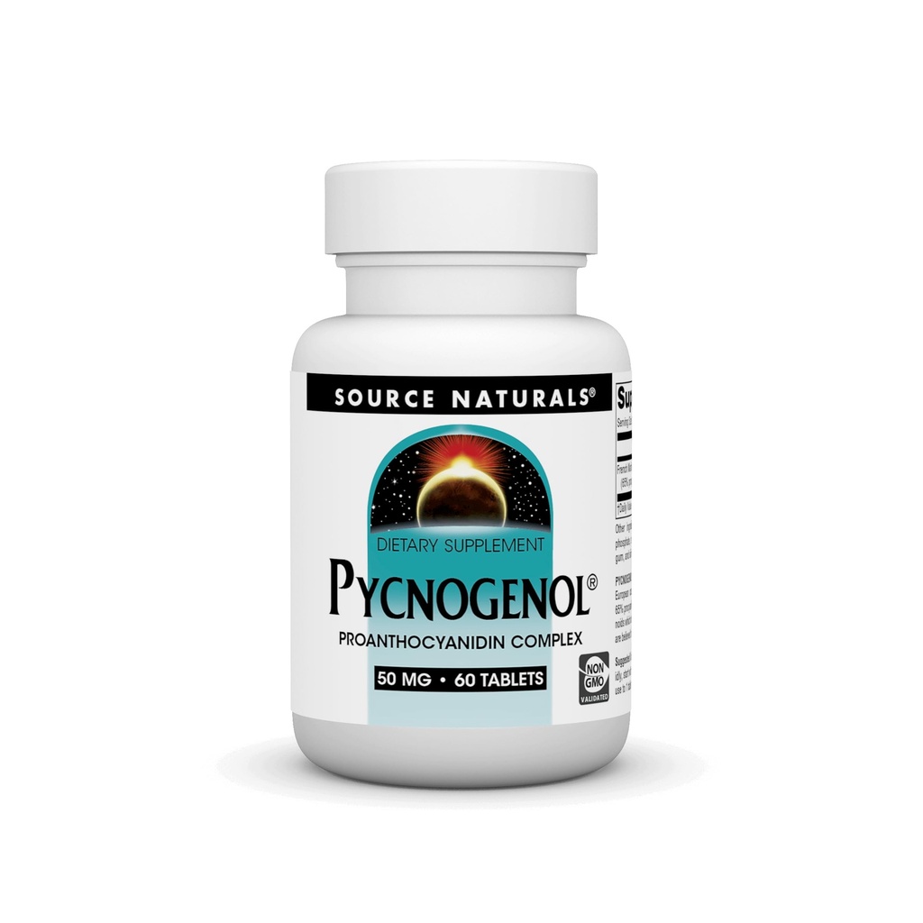资料来源: Pycnogenol 50 mg Proanthocyanidin 综合体 - 60 片