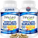 Shiny Leaf Methylated Bariatric Multivitamin Without Iron – Vitamins for Gastric Bypass & Sleeve, 1 Daily Capsule W Methylated Folate, B12, A, C, D, K & More. Vegetarian, Soy-Free, USA Made (60 Ct.)