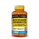 MASON NATURAL Glucosamine Chondroitin 含Collagen和Hyaluronic酸,用于正常联合、流动性、灵活性和老龄化支持的45天供应盖,90个盖