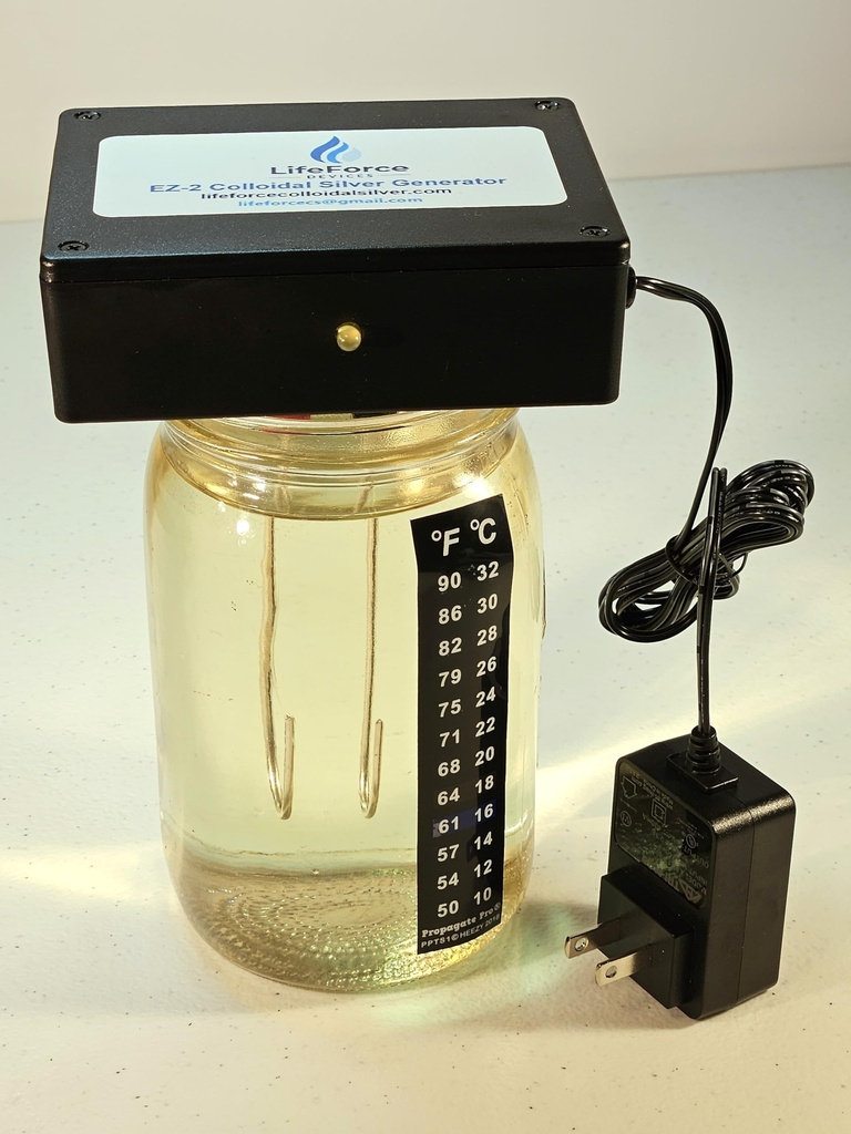 Contract EZ-2 豪华银色发电机包 – 插件 DIY 新鲜银色制造器 配有 10 Gauge Wires for Home – Make 32oz in 16 minutes
