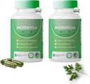 Moringa Capsules, Pure Moringa Powder Capsules - 800 mg of Nutrient-Rich Moringa - 促进能源, Gut well-Being (2)