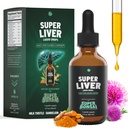 SuperBonsai Super Liver Support with Milk Thistle - All Natural Liver Cleanse Detox & Repair Aid - Doctor-Formulated Liver Supplement - Liquid Herbal Supplements for Liver Health - 1 Month Supply