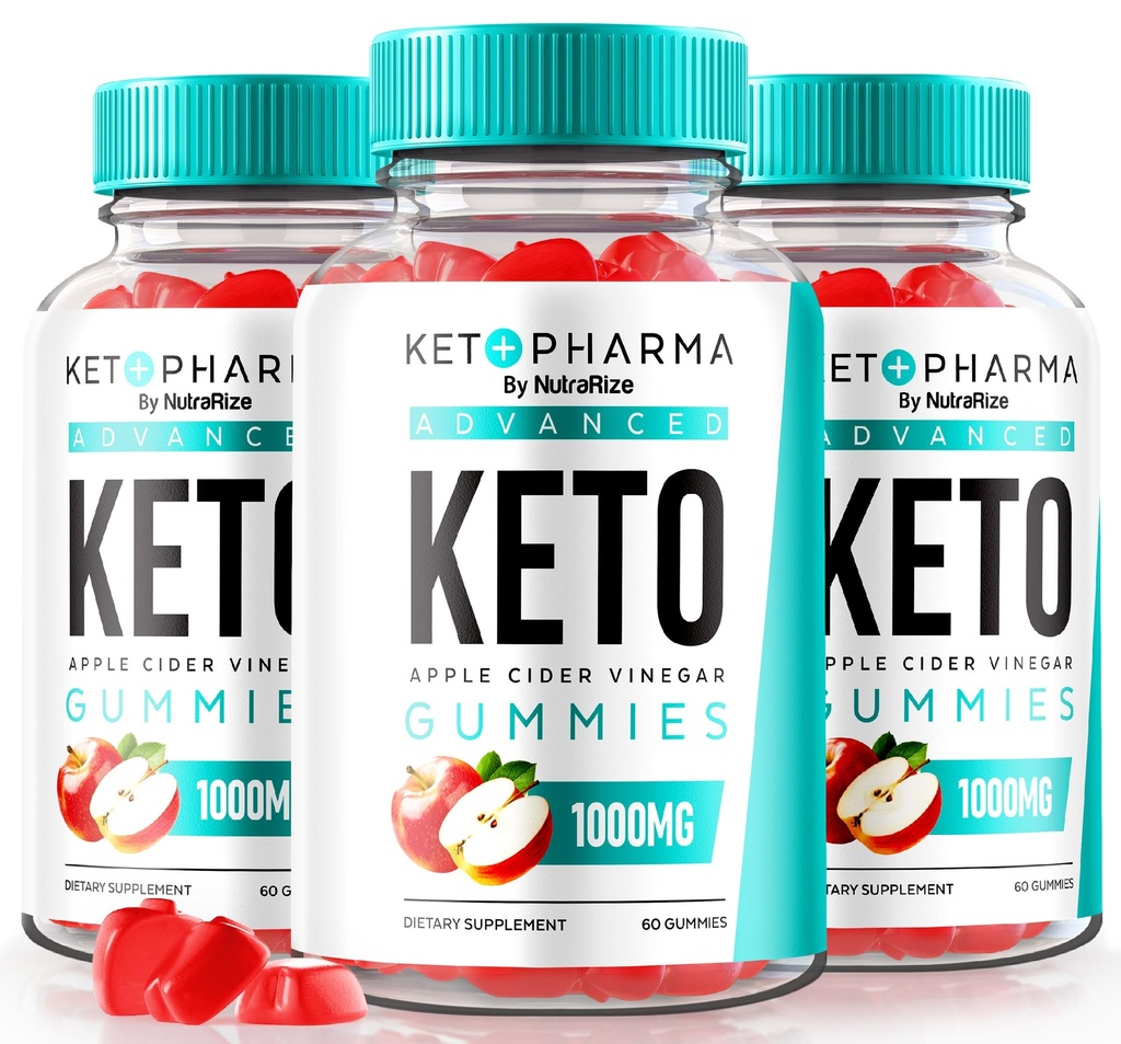 (3 Pack) Keto Pharma Keto ACV Gummies, KetoPharma Keto ACV Advanced Formula, Maximum Strength Keto Supplement, All Natural Apple Cider Vinegar 1000MG, Keto Vitamins, Official Reviews (180 Gummies)