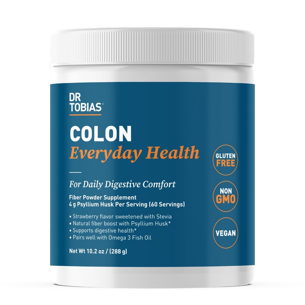 Tobias Colon博士 每日健康 -- -- 妇女和男子的Gut健康 -- -- 含4g Psyllium Husk粉饮品