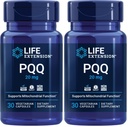 生命延展PQQ,pyrrolominoline Quinone,20 mg,促进新米托琴德里亚,无胶原,非GMO,蔬菜,1 Daily,30 Capsules (Pack of 2)的生长.