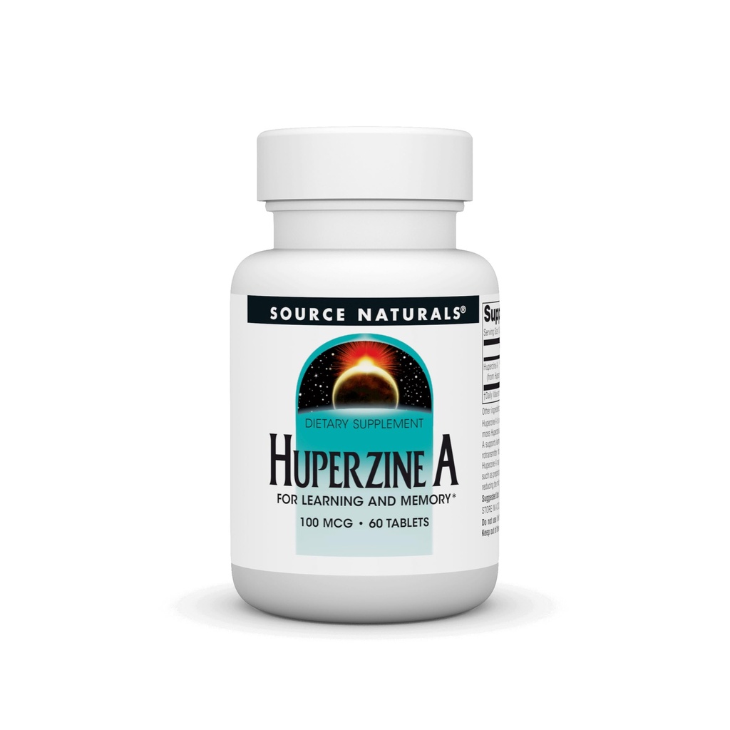 资料来源:Naturals Huperzine A促进学习和记忆* - 100 mcg, 60块平板电脑