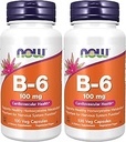 维生素B-6(丙烯丙烯)100毫克,心血管健康*,100Veg Capsules(包2)