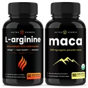 NutraChamps L-Arginine 笼盖和 Maca Capsules 2 包装套装