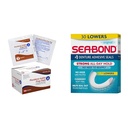 Dynarex Povidone-Iodine 10% Antiseptic Wipes, 100 Count & Sea Bond Denture Adhesive Seals, Original Lowers, 30 Count