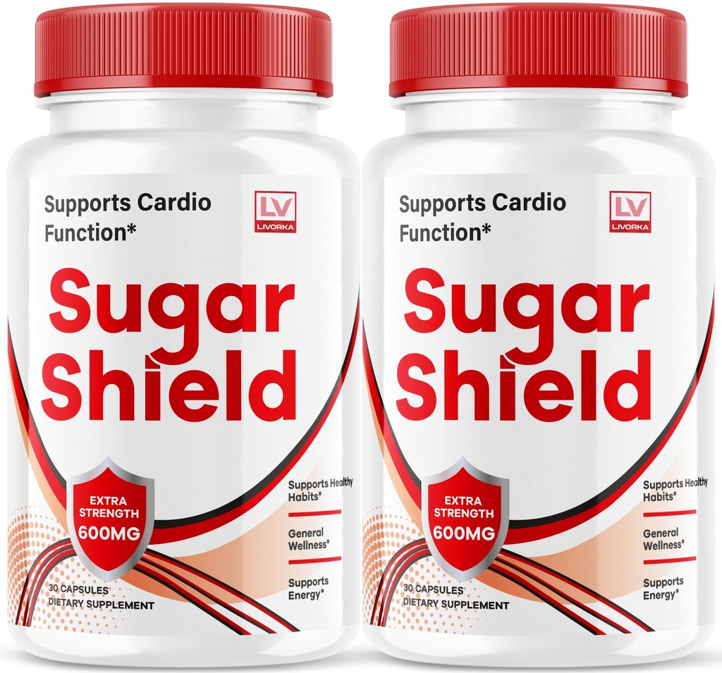 (2 Pack) Sugar Shield, Sugar Shield Blood Support, Sugar Shield Pills, Sugar Shield Capsules, Sugar Shield All Natural, SugarShield, Sugar Shield Advanced Formula, Sugar Shield Reviews, 60 Capsules