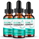 Sugar Harmony Drops, SugarHarmony Blood Formula Support Supplement Drops - Maximum Strength, All Natural Healthy Circulation, Stable Levels & Overall Health, Advanced Sugar Harmony Reviews (3 Pack)
