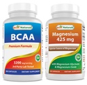 最佳自然物质 BCAA 3200 毫克和甘化镁 425毫克