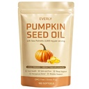 Everly Pumpkin Seed Oil with Saw Palmetto – Cold Pressed Virgin Oil, Rich in Essential Fatty Acids & Phytosterols, Non-GMO, 180 Softgels