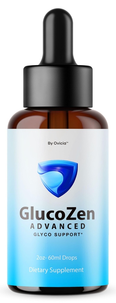 GlucoZen Drops - Official GlucoZen Oral Liquid Drops Advanced Premium Formula Maximum Strength, All Natural Ingredients Vitamins for Overall Health & Wellness, 1 Bottle for 1 Month