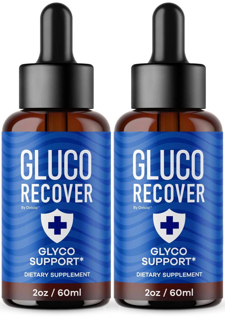 (2 Pack) Gluco Recover Drops - GlucoRecover Liquid Premium Support Advanced Formula All Natural Maximum Strength Daily Drop Vitamin for Overall Health & Wellness Reviews, 2 Bottles for 2 Months