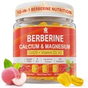 Berberine Gummys 无糖,与Liposomal Berberine 和 Berberine HCI、钙、镁、AMPK糖和糖级活性剂、能量、代谢、维根、包装1