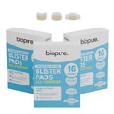Biopure Hydrocolloid Gel Blister Bandages Pads – Waterproof, Ultra-Thin, All-Day Protection – Dual Action Seal Keeps Germs Out – Blister Bandage for Toes, Heels & Feet (Pack of 3, 48, Count)