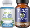 生命树 纯净肠道支持 Plus 每日 Colon cleanse 解毒 Kit 120 Capsules - Lactocillus acidophillus - 天然草药促进消化健康