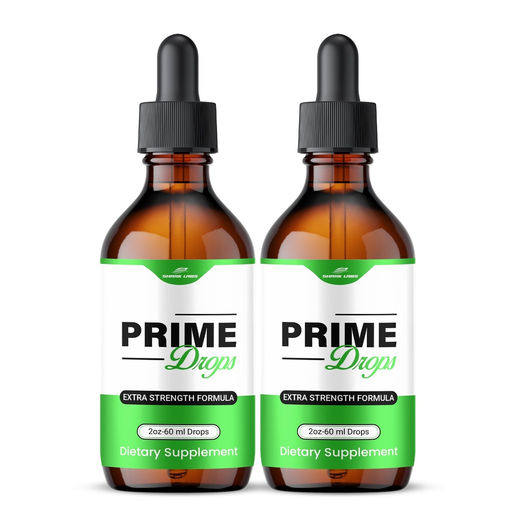 (2 Pack) Prime Drops, Advanced Premium Vitamin Prime Drops, Official All Natural Extra Strength Liquid Supplement