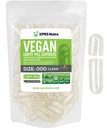 XPRS Nutra Vegan 大小为 000 空卡普尔- 100 计数 空卡普尔- 蔬菜药丸 DIY 蔬菜药丸 填充 - 蔬菜药丸