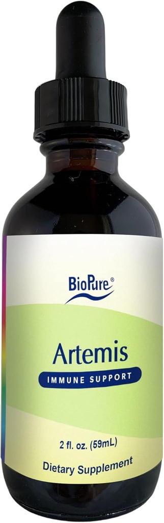 BioPure Artemis – Artemisia Annua草药提取物或含生物活性化合物的甜禾木用于免疫系统,Gut健康,基因功能,微生物体平衡和总体健康 – 2 fl oz