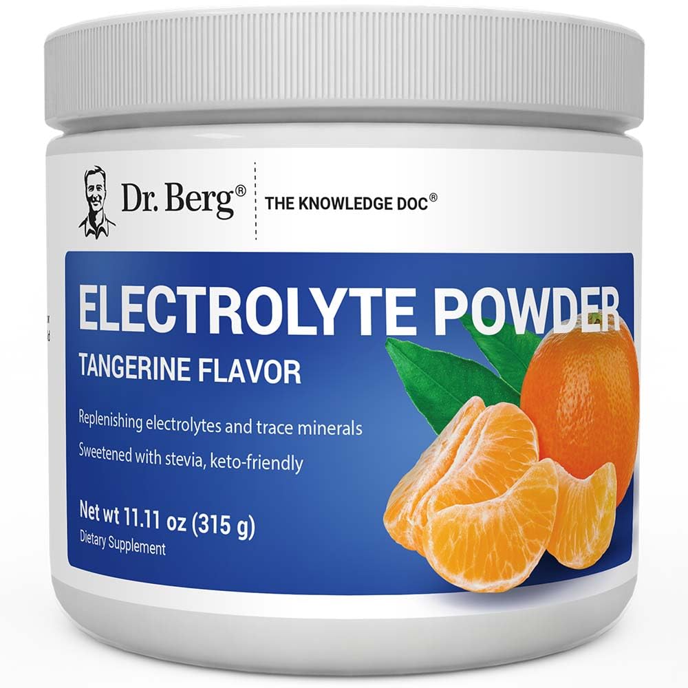 Berg Zero糖水解 Keto 电解质粉剂 -- -- 钾和真正的平克喜马拉雅盐(NOT Table Salt)加固 w/ 1000 mg -- -- 丹哲氟水解饮料混合剂补充剂 -- -- 50份